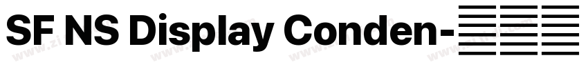 SF NS Display Conden字体转换